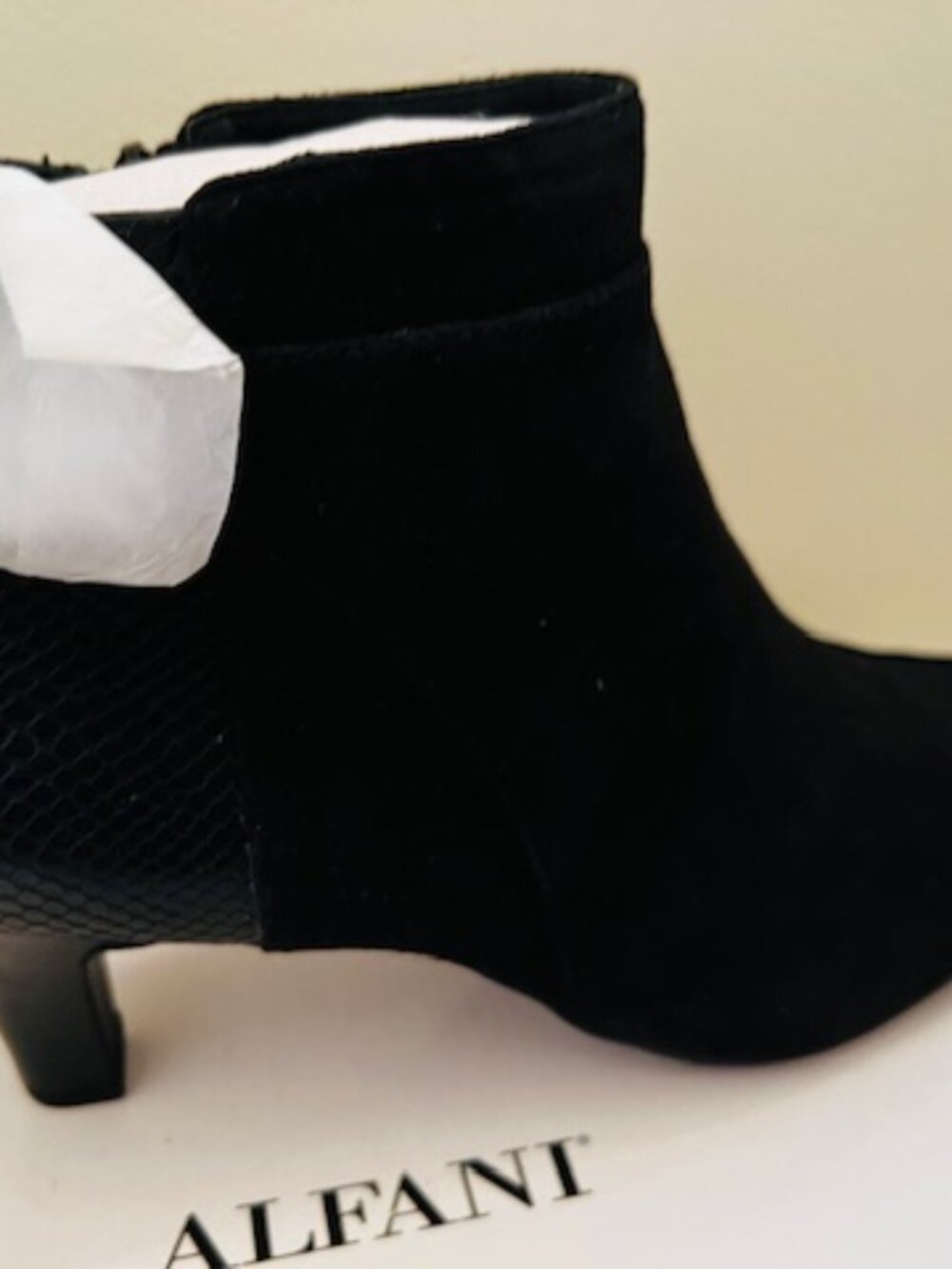 Alfani Black Suede Ankle Boots